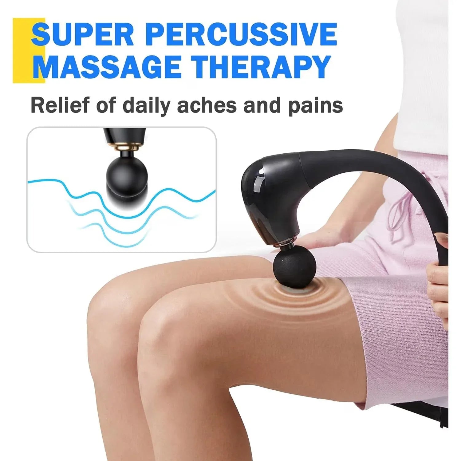 Aparat de masaj profesional flexibil forma L, 5 Viteze, 4 Capete