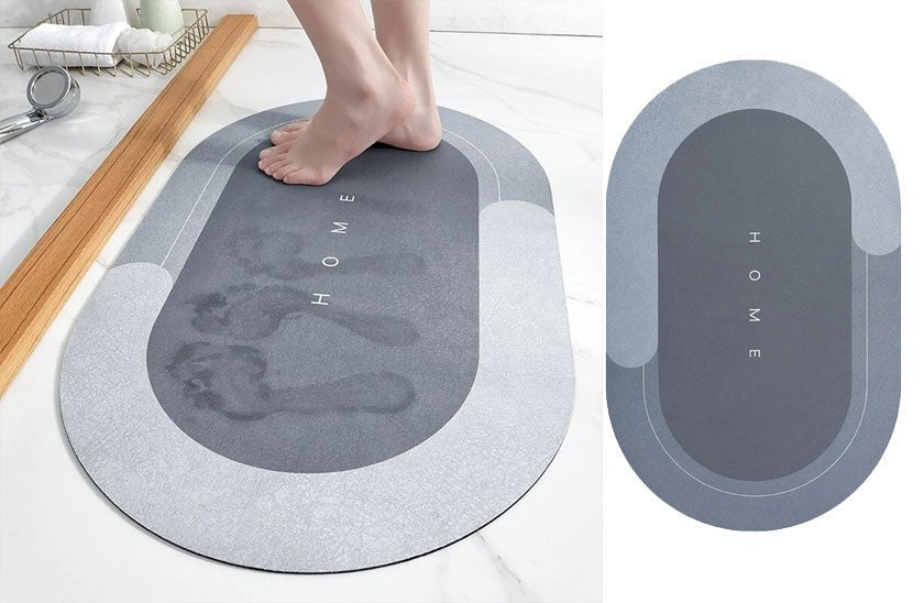 Covoraș de baie super absorbant, Covor anti-aderare, uscare rapida