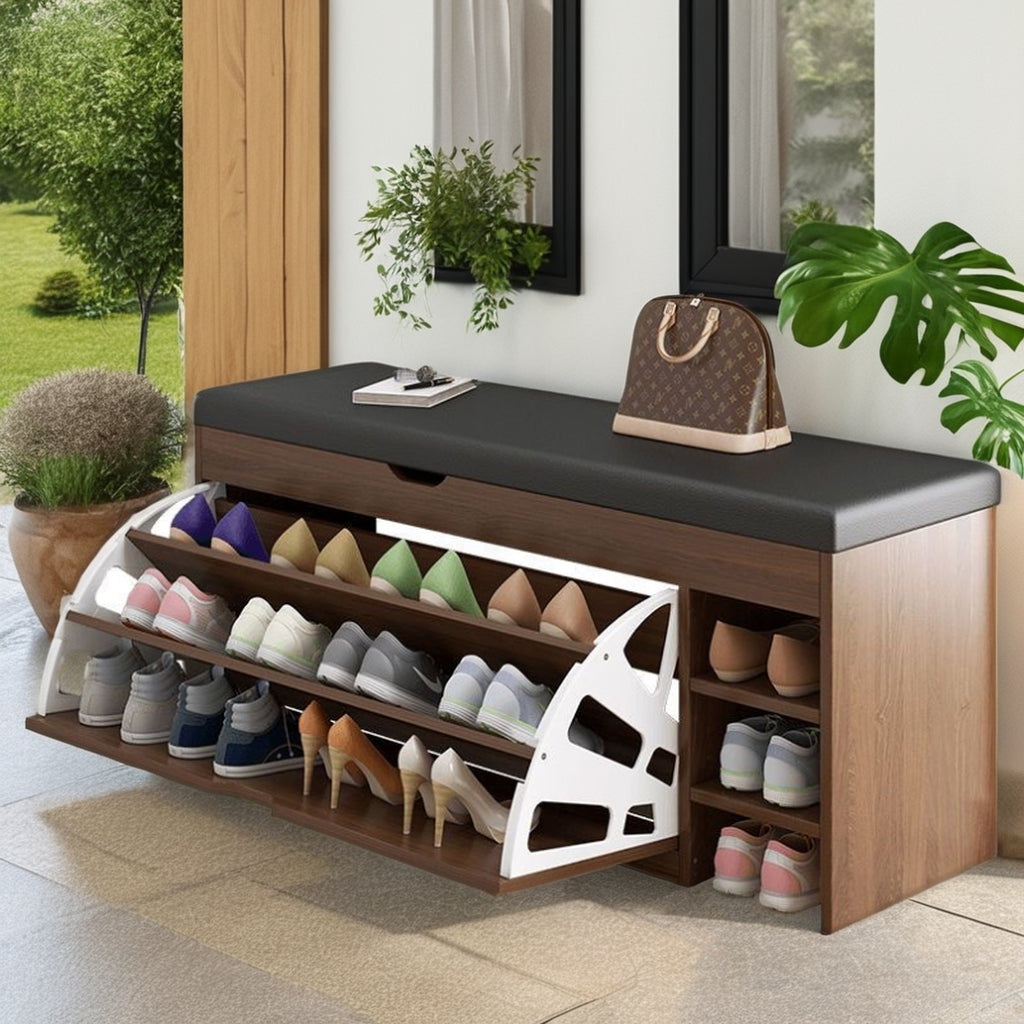 Dulap pentru pantofi tip bancheta, 80 x 30 x 51 cm