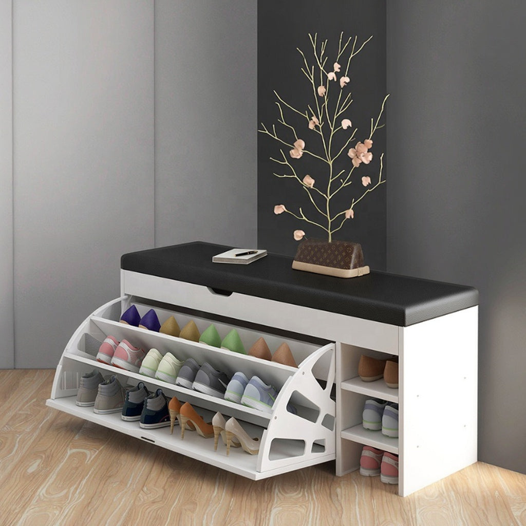 Dulap pentru pantofi tip bancheta, 80 x 30 x 51 cm