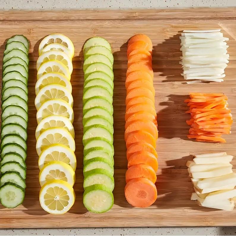 Feliator de legume pliabil, tip mandolina cu 4 functii, Spring Slicer