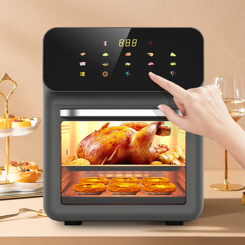 Friteuza cu aer cald , Airfryer, 12L, 10 programe, multifunctional, temperatura ajustabila, ecran cu touch screen