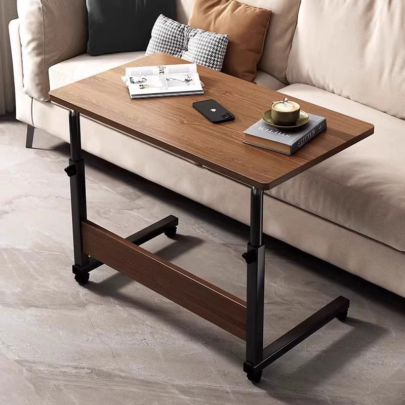 Masuta laptop reglabila, mini birou cu roti, 80 cm x 40 cm