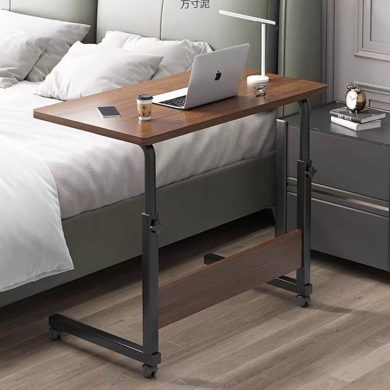 Masuta laptop reglabila, mini birou cu roti, 80 cm x 40 cm