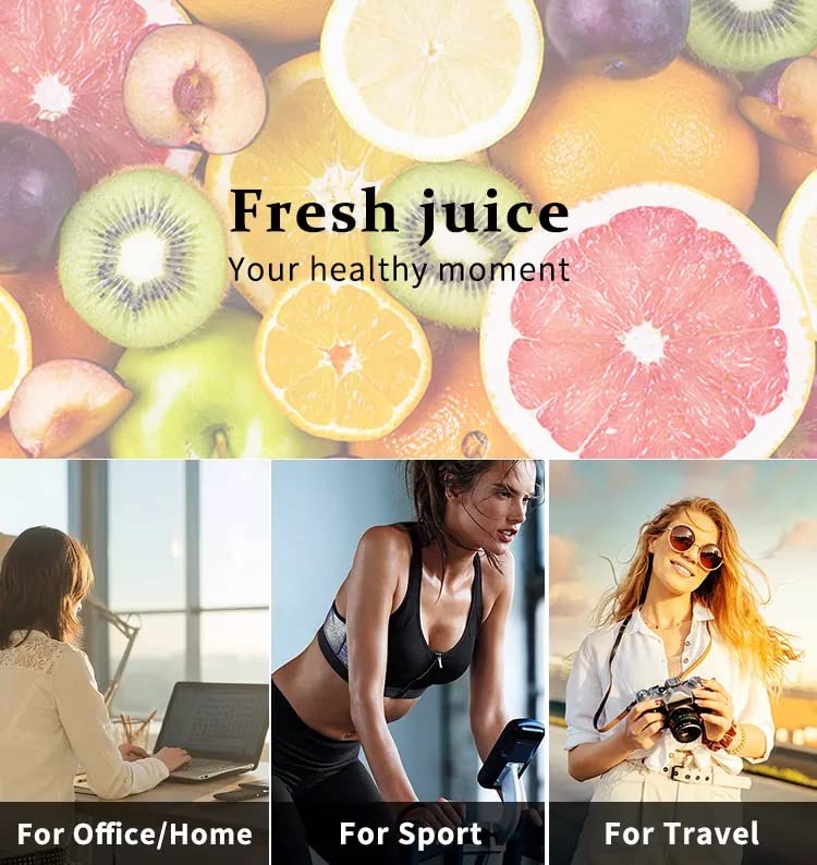 Mini Blender portabil - Smoothie & Shake, incarcare usb 6 Lame otel Inoxidabil, 380 ml