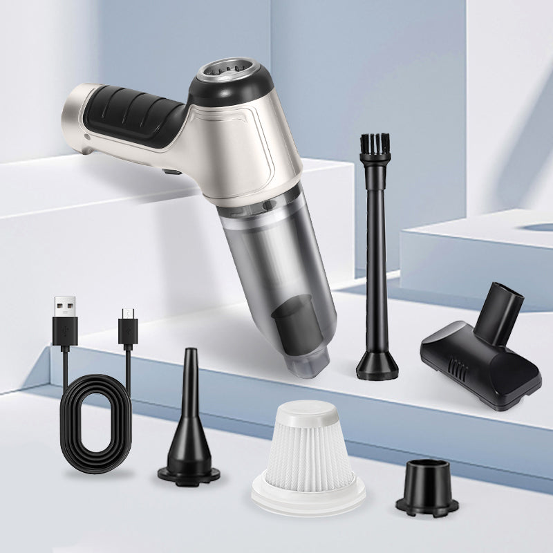 Mini aspirator portabil 3 în 1, cu acumulator si încărcare prin USB