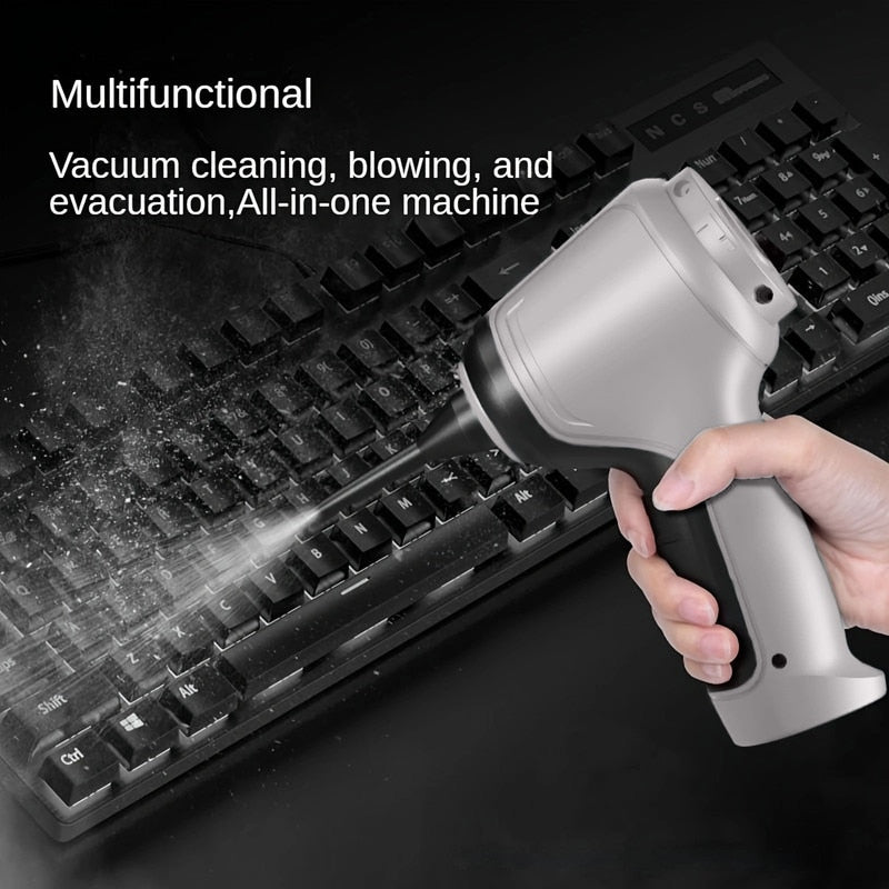 Mini aspirator portabil 3 în 1, cu acumulator si încărcare prin USB