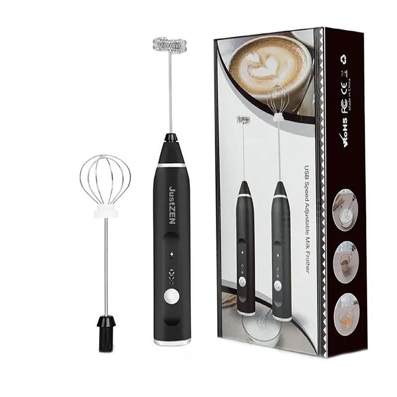 Mixer frappe cu 2 capete, 3 trepte de viteza,acumulator reincarcabil USB super portabil