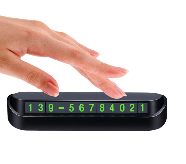 Placuta numar telefon parcare, pentru parbriz