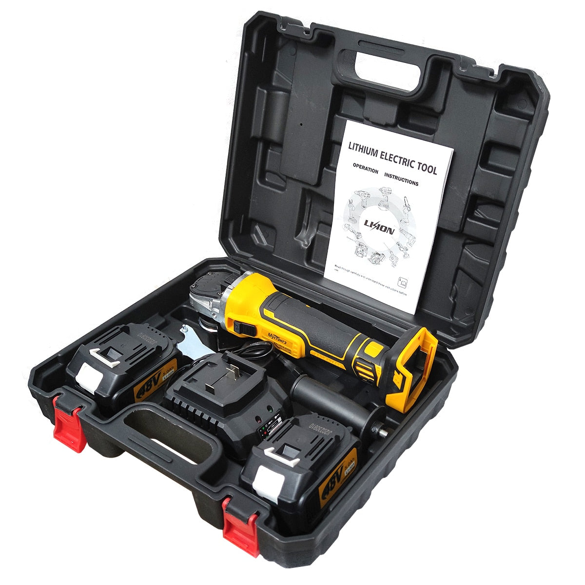 Polizor unghiular, Flex Profesional fara fir, cu 2 acumulatori 48V, trusa