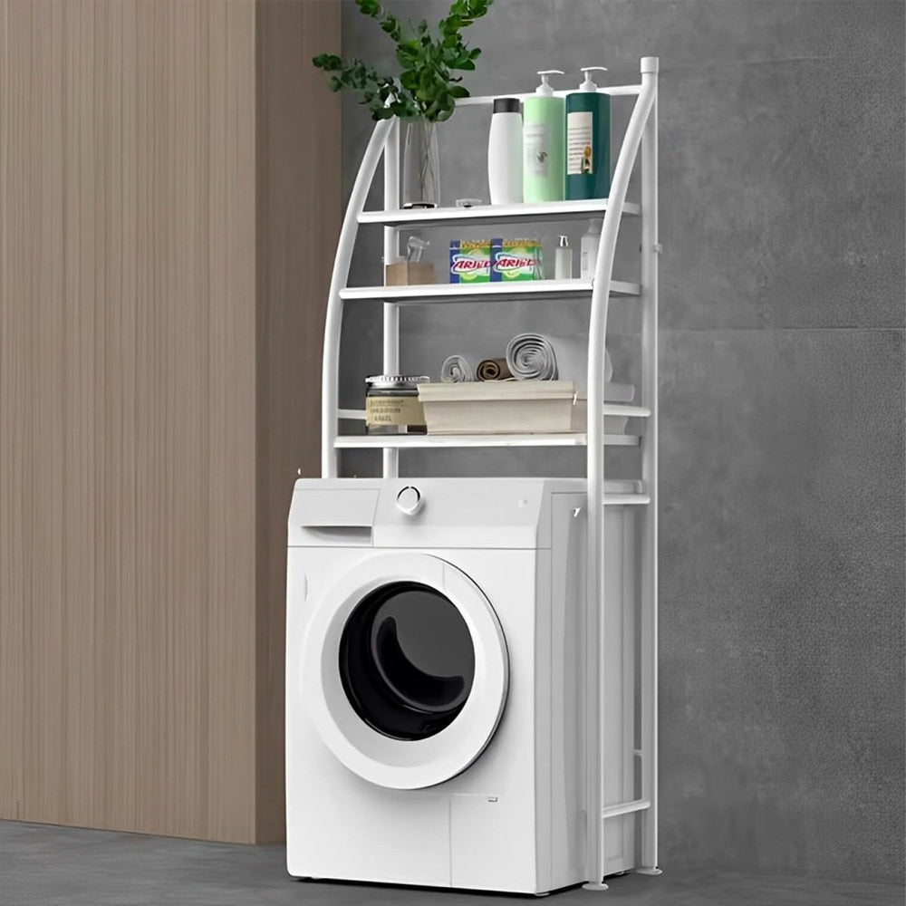 Raft depozitare peste masina de spalat, 3 polite, etajera baie