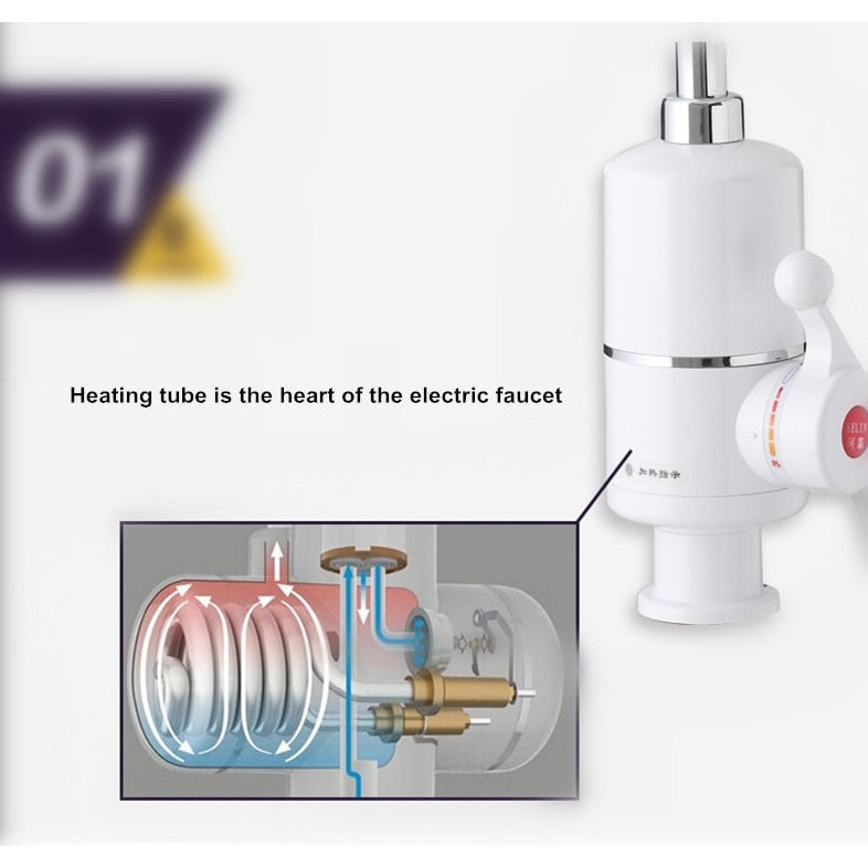 Robinet Electric cu incalzire instantanee, Putere 3000W