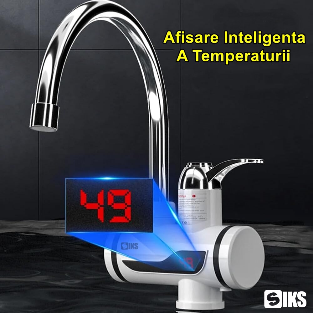 Robinet instant electric cu display - incalzeste apa in 5 secunde