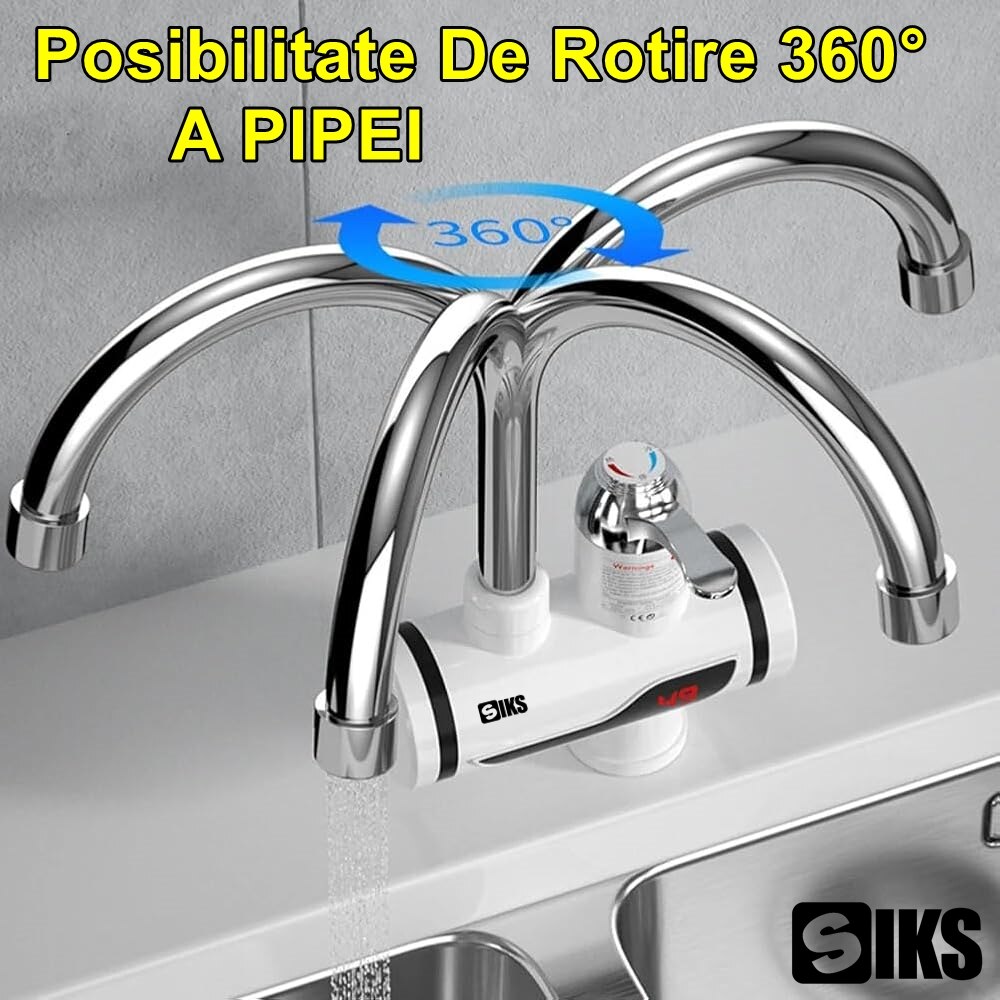 Robinet instant electric cu display - incalzeste apa in 5 secunde