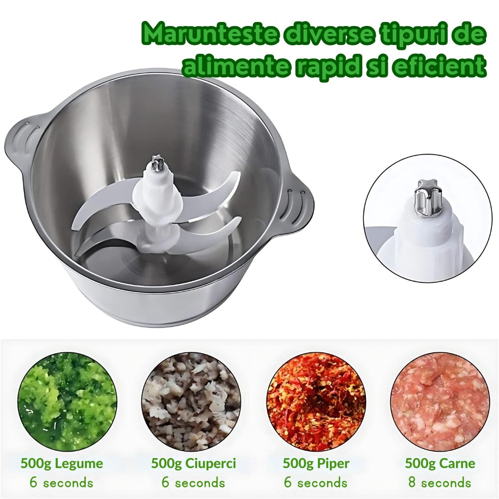 Tocator Electric cu Vas din Inox, Capacitate 3L ,Putere 1000W