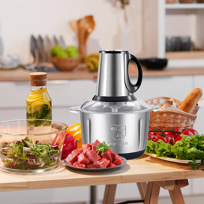 Tocator electric profesional ,capacitate 5 Litri, 500W, vas din inox , 5 lame