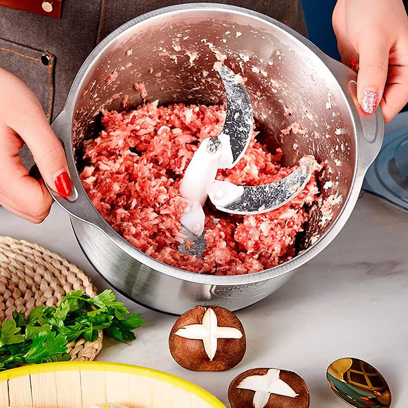 Tocator electric profesional ,capacitate 5 Litri, 500W, vas din inox , 5 lame