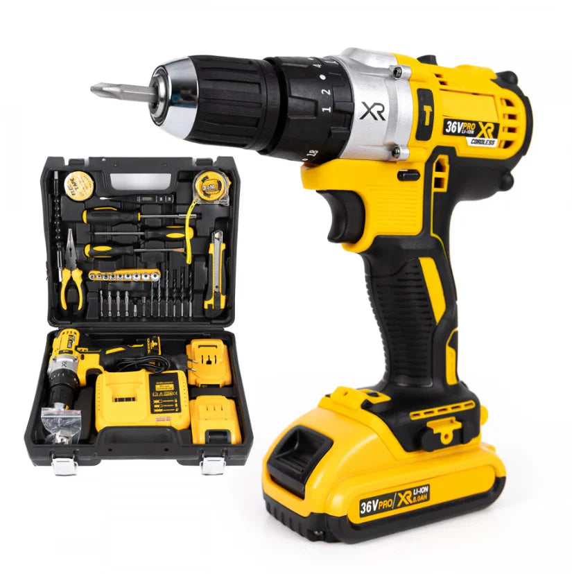 Trusa Bormasina 48V, cu 2 acumulatori si incarcator, + 37 Accesorii