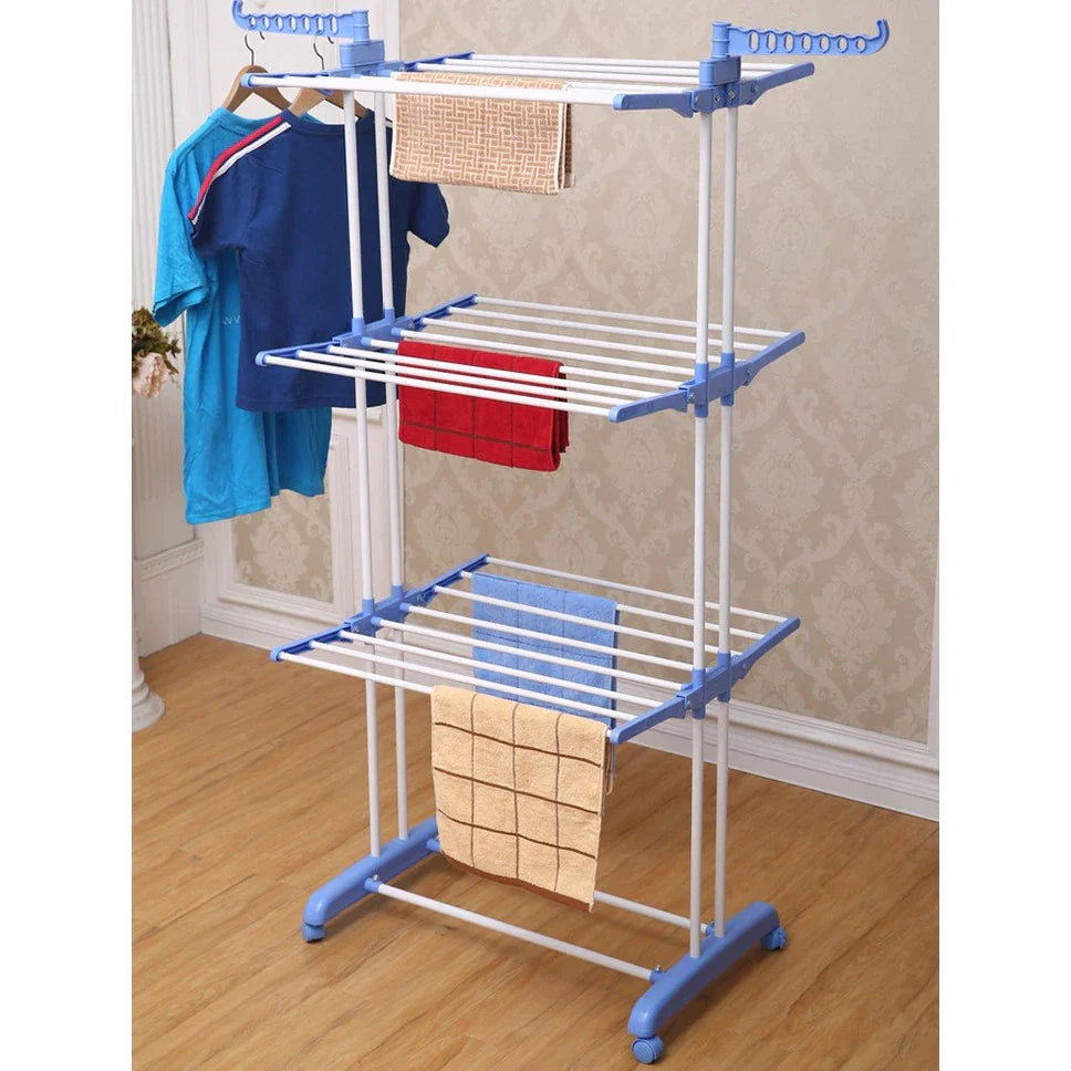 Uscator vertical, mobil si pliabil pentru rufe cu suport umerase, inaltime 173cm